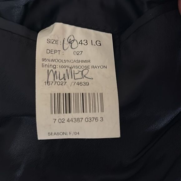 Brooks Brothers 346 Two-Buttons Wool Blazer Navy Blue with Gold Buttons 43L Vtg - Picture 16 of 16